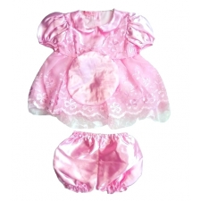 3 PC Special Occasion Dress set in Pink, white & cream - ref: 3635 --  £5.99 per item - 6 pack